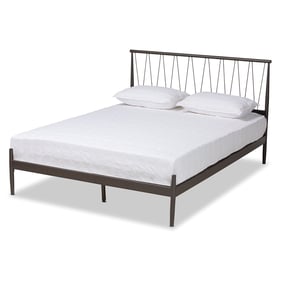 Baxton Studio Samir Black Bronze Metal Full Platform Bed