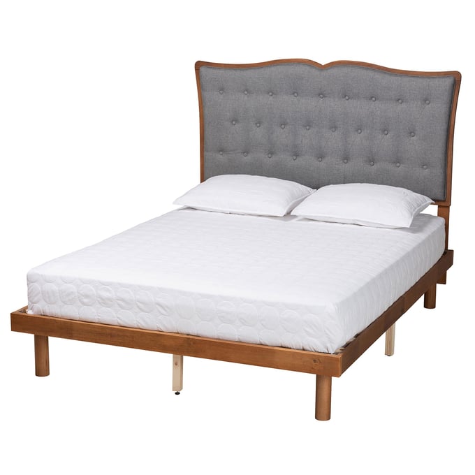 Baxton Studio Elitia Grey Walnut Brown Beds BAX-MG9766-0082S-BED-VAR