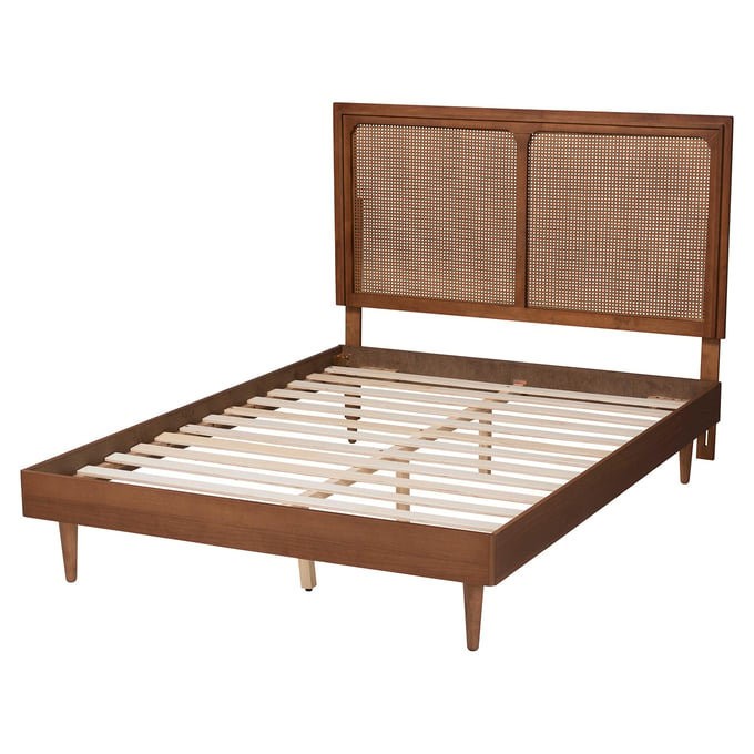 Baxton Studio Boris Walnut Brown King Platform Bed BAX-MG9778-97151-KING