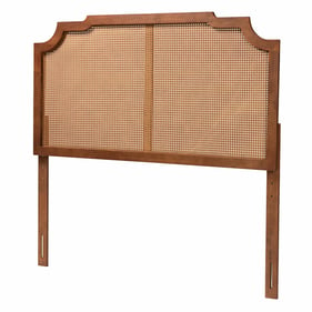 Baxton Studio Fortuna Ash Walnut King Headboard