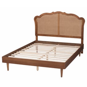 Baxton Studio Camden Walnut Brown Queen Platform Bed