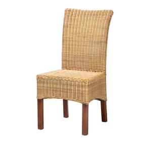 Baxton Studio Bali Pari Shamara Natural Brown Dining Chair