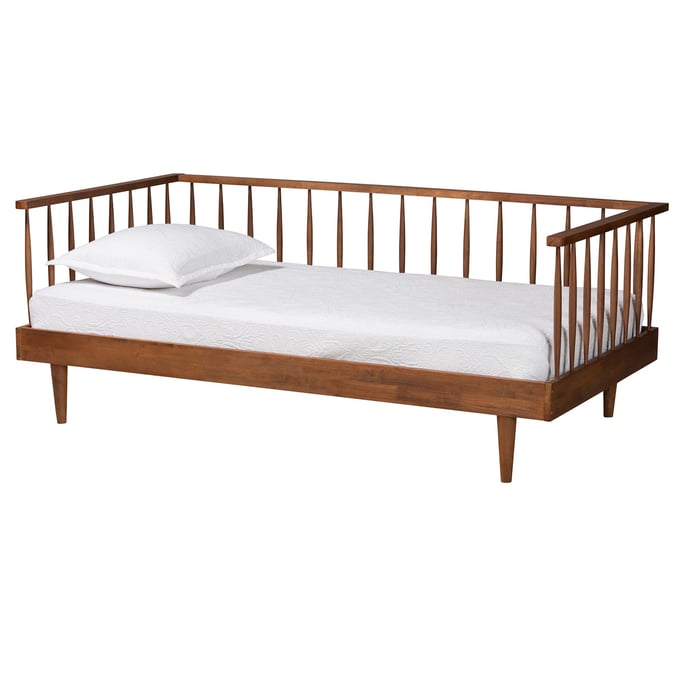 Baxton Studio Matilda Ash Walnut Twin Daybed BAX-MG0091-ASH-WLNT-DYBD-T