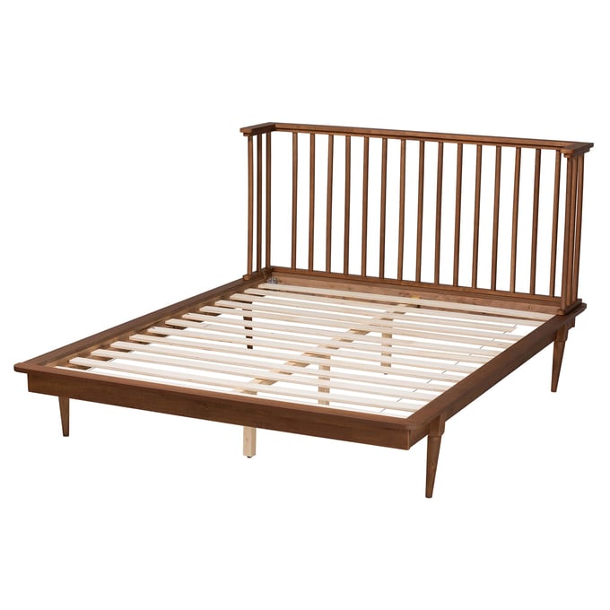 Baxton Studio Flint Ash Walnut King Platform Bed The Classy Home