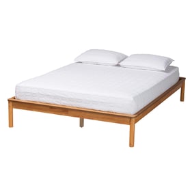 Baxton Studio Efren Honey Oak Queen Bed Frame