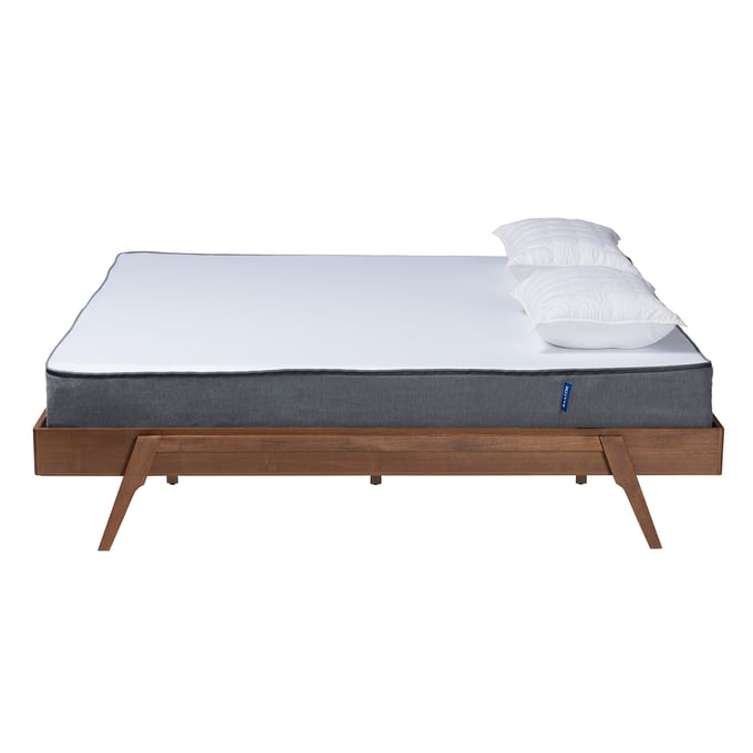 Baxton Studio Sarita Ash Walnut King Bed Frame The Classy Home