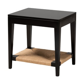 Baxton Studio Bali Pari Freya Black End Table