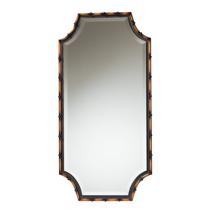 Baxton Studio Lieven Light Brown Accent Wall Mirror BAX-RXW-10798