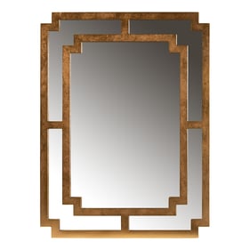 Baxton Studio Dayana Antique Gold Accent Wall Mirror