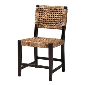 Baxton Studio Bali Pari Alise Dark Brown Mahogany Dining Chair