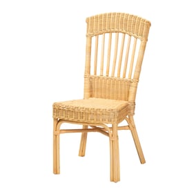 Baxton Studio Bali Pari Barito Natural Brown Dining Chair