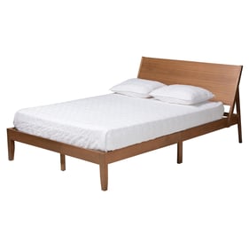 Baxton Studio Eileen Walnut Brown King Platform Bed