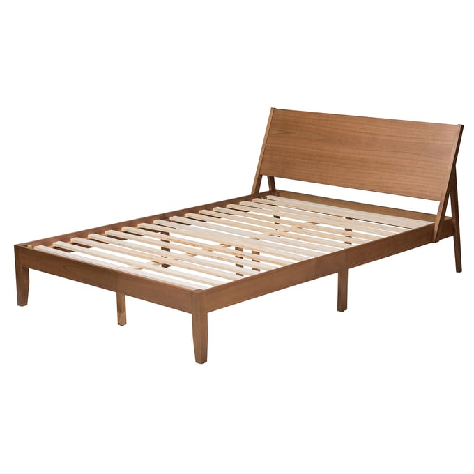 Baxton Studio Eileen Walnut Brown King Platform Bed The Classy Home