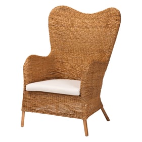 Baxton Studio Terra Light Honey Arm Chair