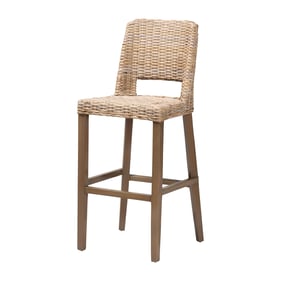 Baxton Studio Magy Grey Taupe Bar Stool