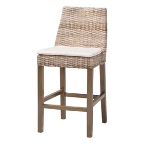 Baxton Studio Toby Grey Taupe Counter Stool