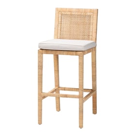 Baxton Studio Bali Pari Sofia Natural Bar Stool