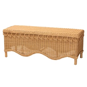 Baxton Studio bali pari Erla Light Honey Accent Bench