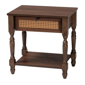 Baxton Studio Roden Dark Brown Nightstand