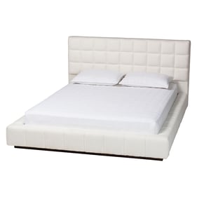 Baxton Studio Braylin White King Platform Bed