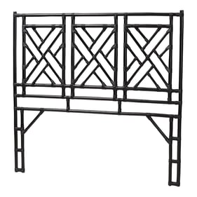 Baxton Studio Bali Pari Karavo Black Queen Standalone Headboard