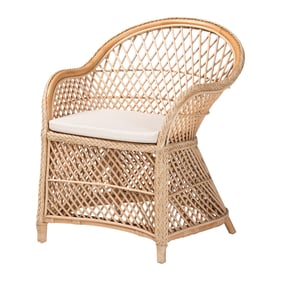 Baxton Studio Casilda Natural Arm Chair