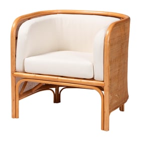 Baxton Studio Bandung Light Honey Accent Chair