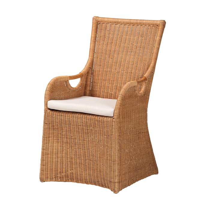 Baxton Studio Amsterdam Light Honey Dining Chair BAX-AMSTERDAM-LHNYRTNCUSND-DC