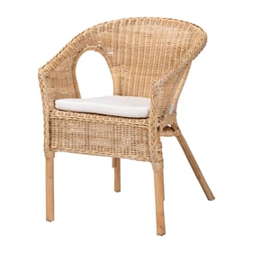 Baxton Studio Bali Pari Abbey Natural Dining Chair