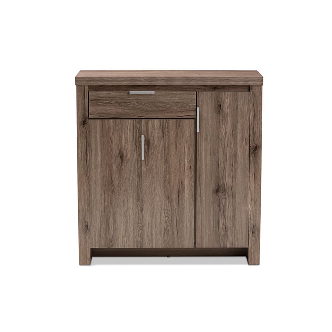 Baxton Studio Laverne Modern Oak Brown Shoe Cabinet The Classy Home