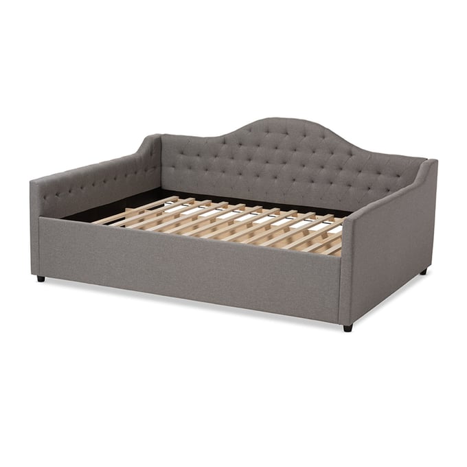 Baxton Studio Eliza Grey Fabric Upholstered Full Daybed BAX-CF8940-B-GREY-DAYBED-F