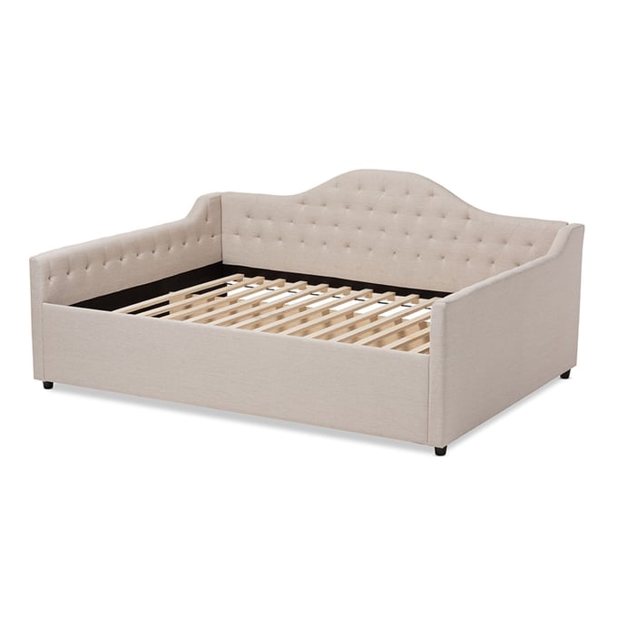 Baxton Studio Eliza Light Beige Fabric Upholstered Full Daybed BAX-CF8940-B-LBG-DBED-F