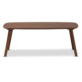 Baxton Studio Dahlia Walnut Wood Rectangle Coffee Table