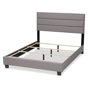 Baxton Studio Ansa Grey Fabric Upholstered King Bed