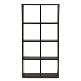 Baxton Studio Janne Dark Brown 8 Cube Multipurpose Storage Shelf