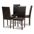 Baxton Studio Andrew Modern Dining Chair (Set of 4)