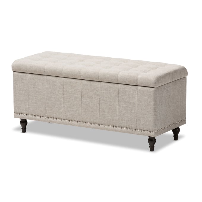 Baxton Studio Kaylee Beige Fabric Upholstered Storage Ottoman Bench BAX-BBT3137-OTTO-BEIGE-H1217-3