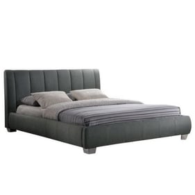 Baxton Studio Marzenia Grey Fabric Upholstered Queen Bed