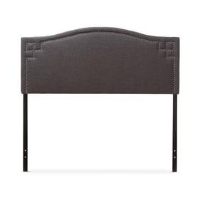 Baxton Studio Aubrey Dark Grey Fabric Upholstered King Headboard