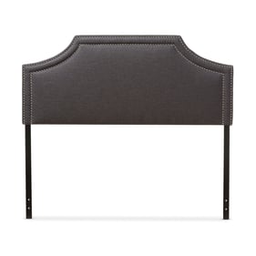 Baxton Studio Avignon Dark Grey Fabric Upholstered King Headboard