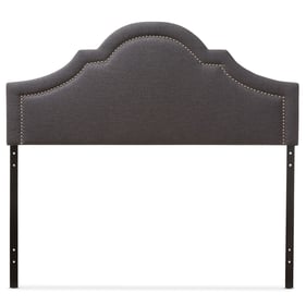 Baxton Studio Rita Dark Grey Fabric Upholstered Queen Headboard