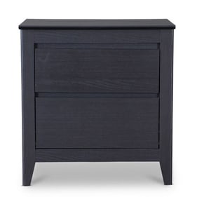 Baxton Studio Modern Dark Brown Wood 2 Drawers Night Stand