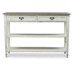 Baxton Studio Dauphine White 2 Drawers Accent Console Table