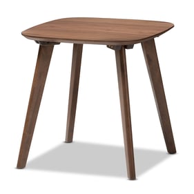 Baxton Studio Dahlia Modern Walnut Brown Wood End Table