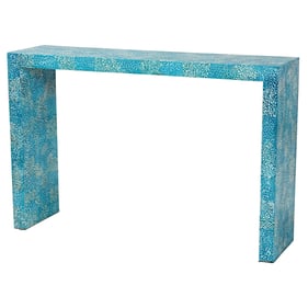 Baxton Studio Veruca Cyan Console Table