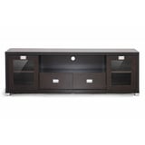 Baxton Studio Adelino Dark Brown Wood 63 Inches TV Stand The