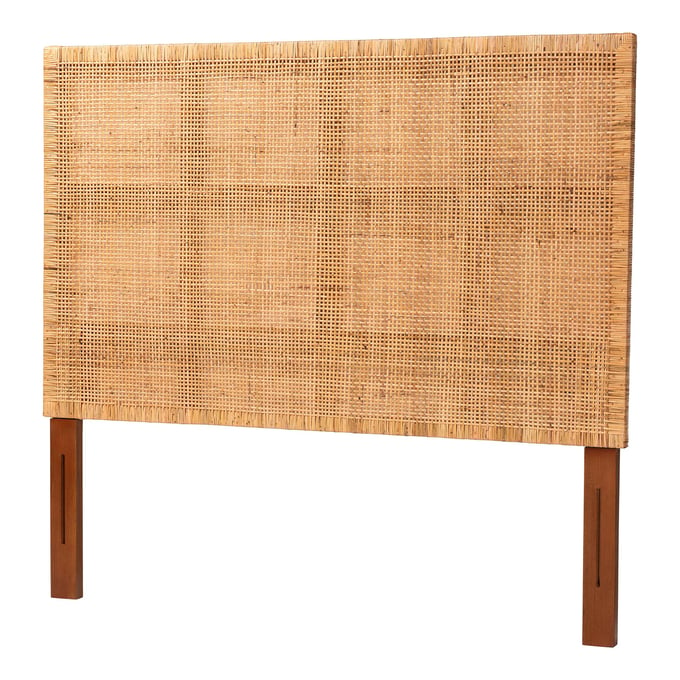 Baxton Studio Lesia Light Honey Red Teak Queen Headboard BAX-LESIA-TEAK-HB-QUEEN-KD