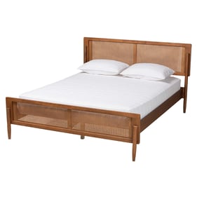 Baxton Studio Gardwin Ash Walnut Queen Platform Bed