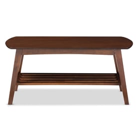 Baxton Studio Sacramento Walnut Brown Coffee Table