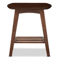 Baxton Studio Sacramento Mid-century Modern Scandinavian Style Dark Walnut End Table